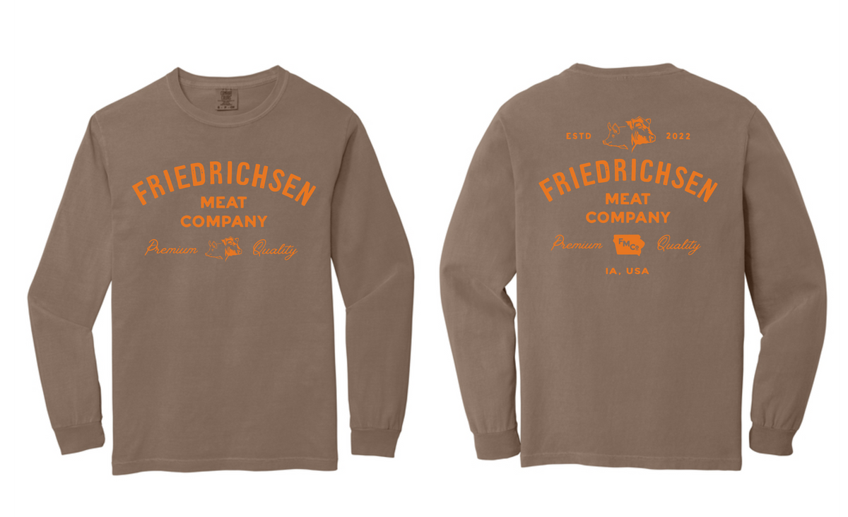 Friedrichsen Meat Co. Comfort Colors Heavyweight Long Sleeve Shirt