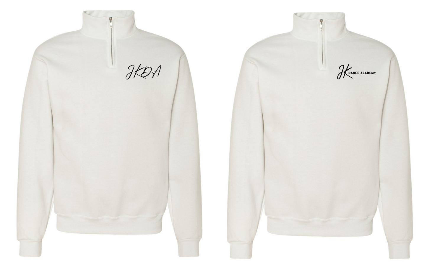 JK Dance Unisex Nublend® Cadet Collar Quarter-Zip Sweatshirt