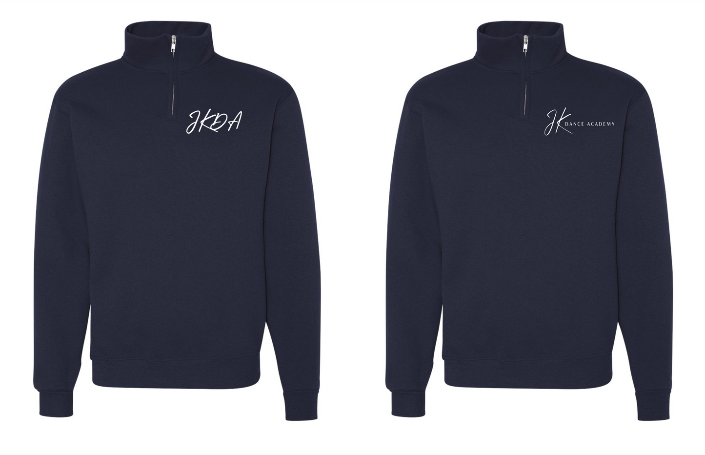 JK Dance Unisex Nublend® Cadet Collar Quarter-Zip Sweatshirt