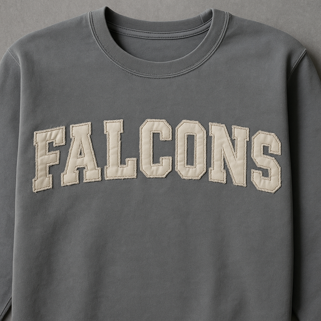 Zion Comfort Colors® Falcons Appliqué Sweatshirt