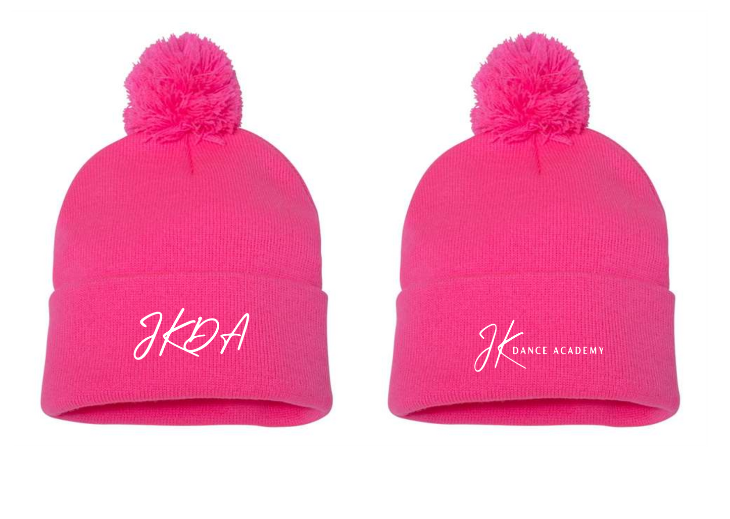JK Dance Sportsman 12" Pom-Pom Cuffed Beanie