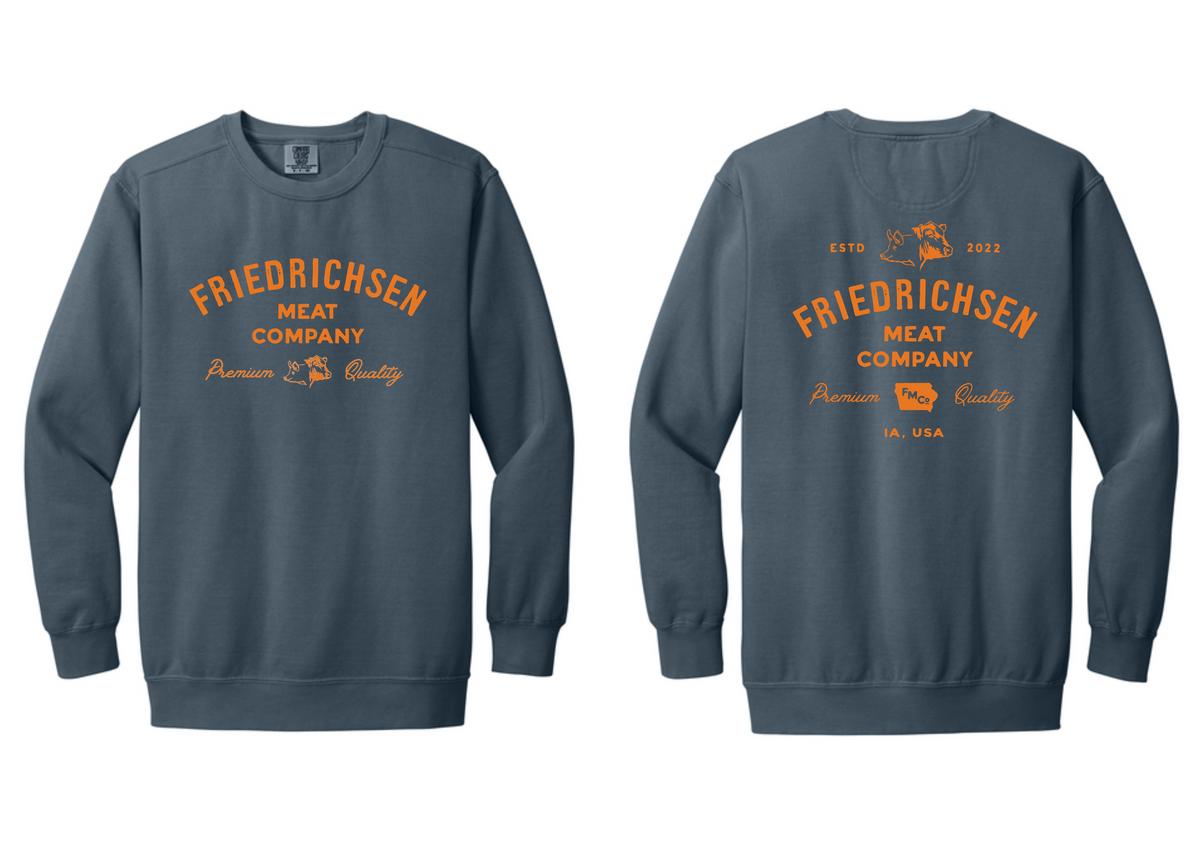 Friedrichsen Meat Co. Comfort Colors Crewneck Sweatshirt