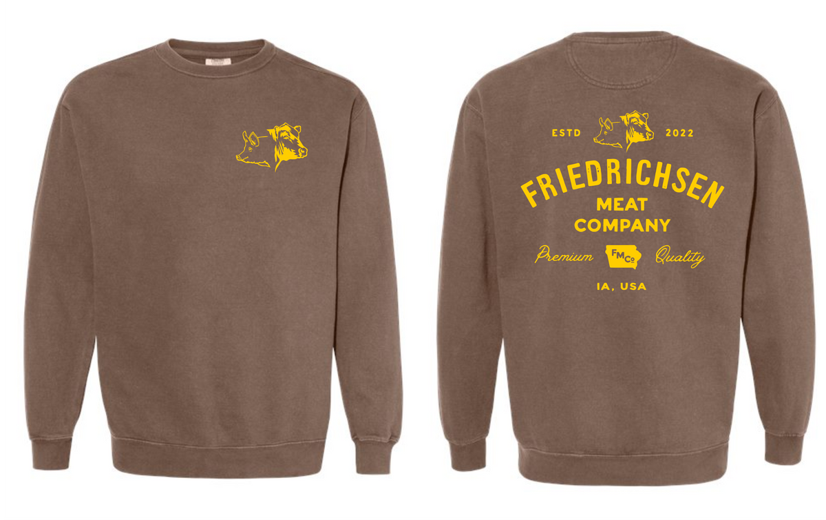 Friedrichsen Meat Co. Comfort Colors Crewneck Sweatshirt