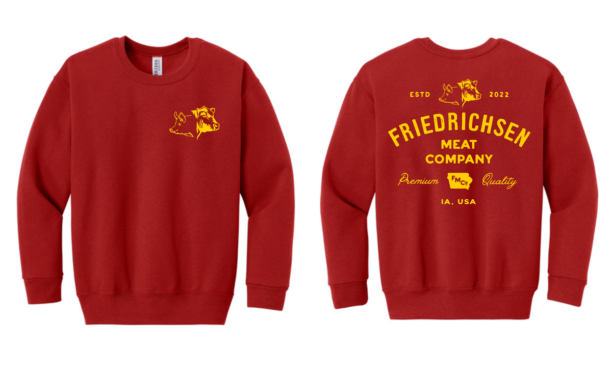 Friedrichsen Meat Co. Jerzees Youth NuBlend Crewneck Sweatshirt