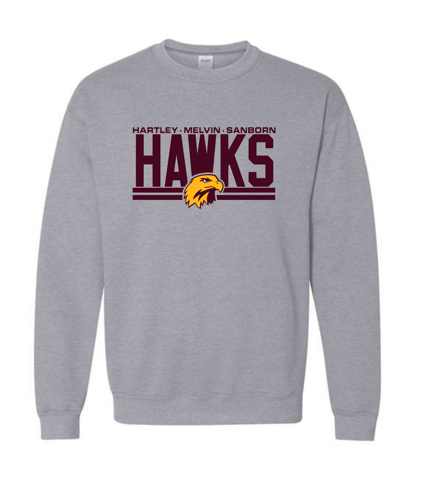 Loyal Roots Hawks Gildan Crewneck