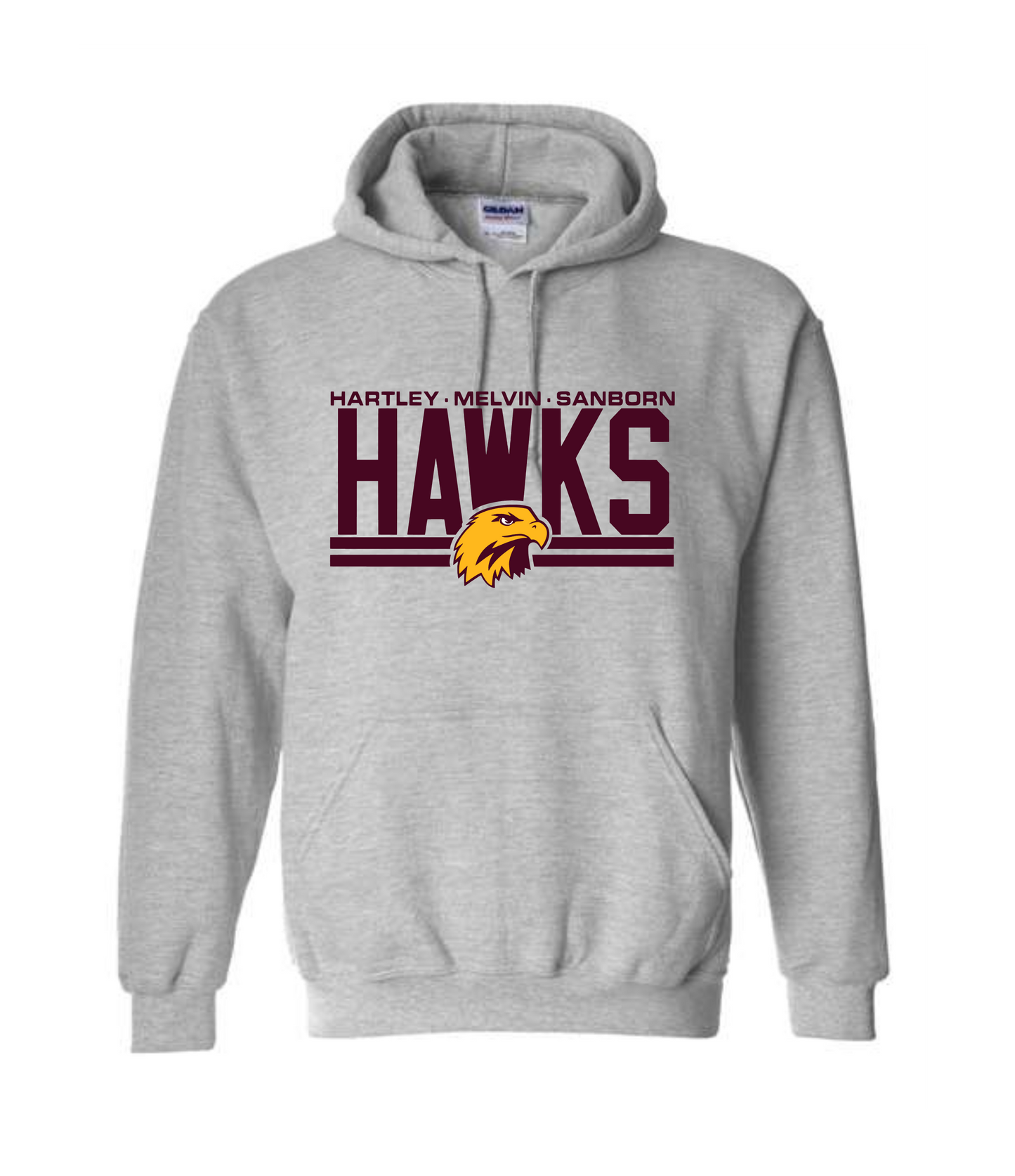 Loyal Roots Hawks Hooded Gildan Sweatshirt