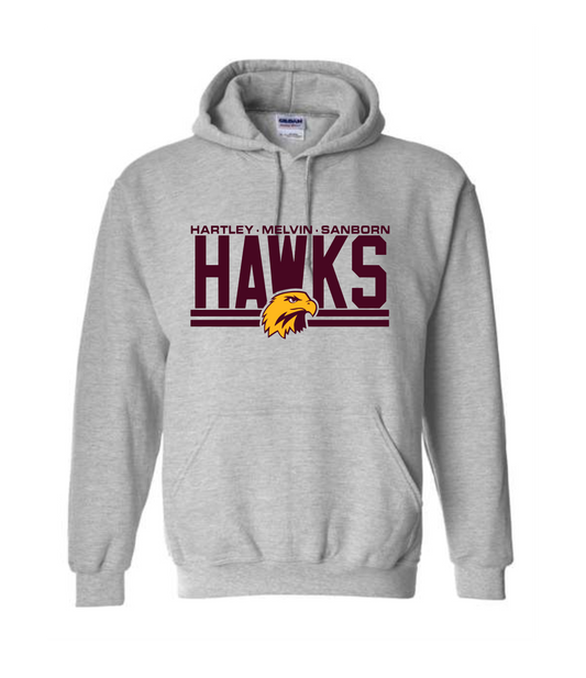 Loyal Roots Hawks Hooded Gildan Sweatshirt