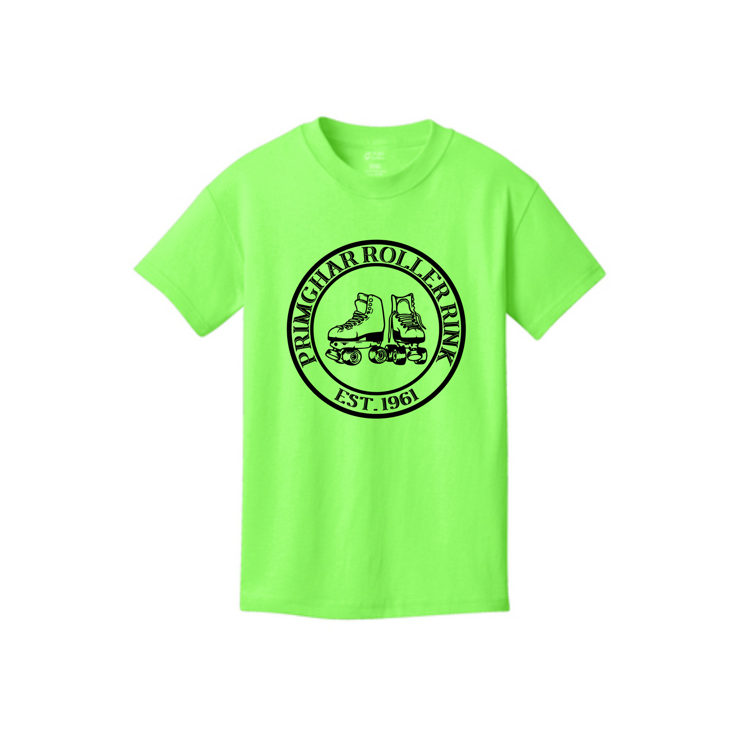 Primghar Skating Rink T-Shirt- Neon Green
