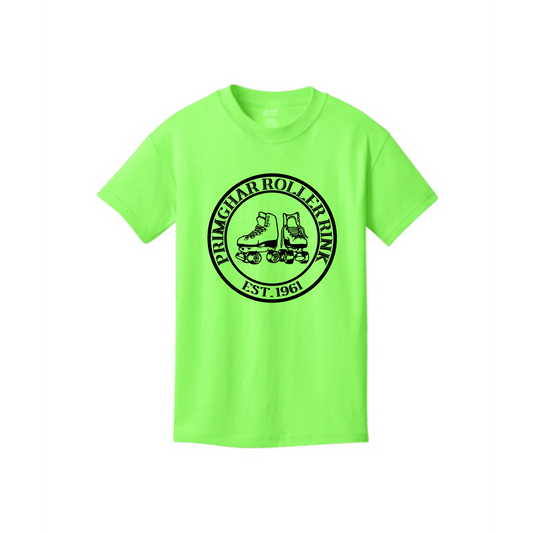 Primghar Skating Rink T-Shirt- Neon Green