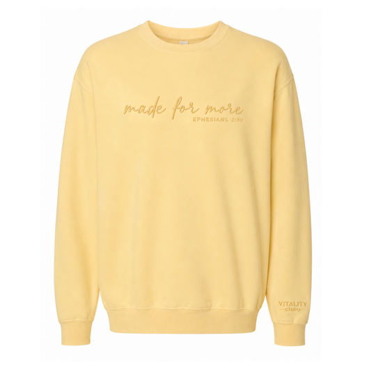 Made for More Vitality Chiro Lightweight Crewneck